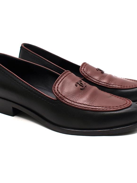 Chanel Two Tone Mocassin Loafer