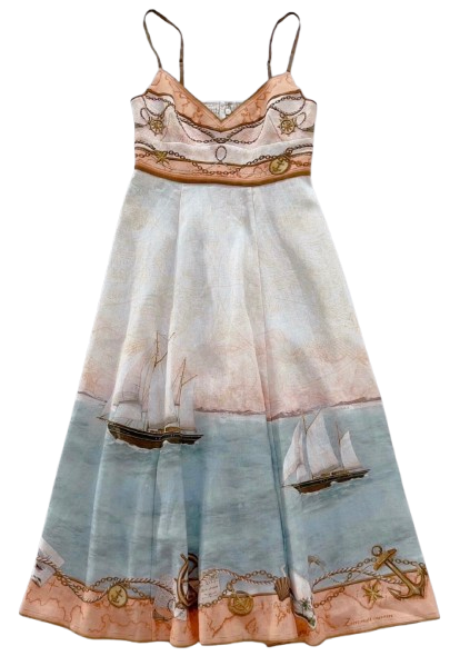 Zimmermann Printed Linen Dress