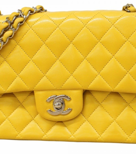Chanel Quilted Yellow Timeless Bag