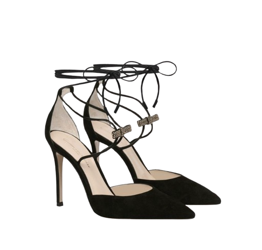 Gianvito Rossi Black Suede Astrid Pumps