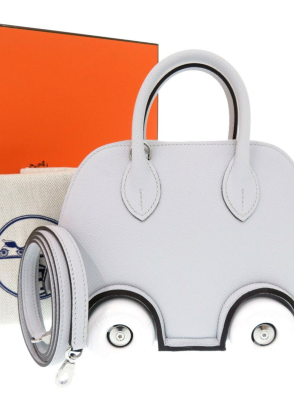 Hermes Hermès Bolide On The Wheels Grey Epsom Leather