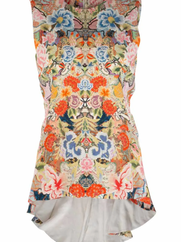 Alexander McQueen Floral Peplum Top