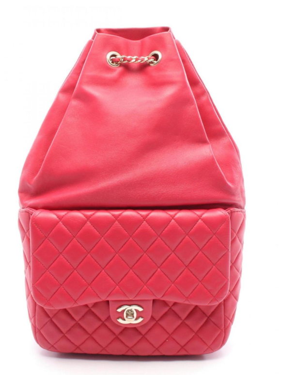 Chanel Matelassé Pink Lambskin Quilted Seoul Backpack in Pink