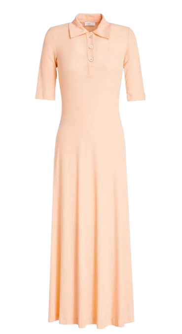 Rosetta Getty Peach Cotton Dress