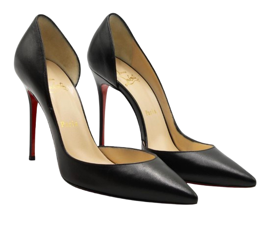 Louboutin Black Kid Iriza 100 Pumps