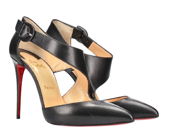 Louboutin Black Nappa Sharpeta Pumps