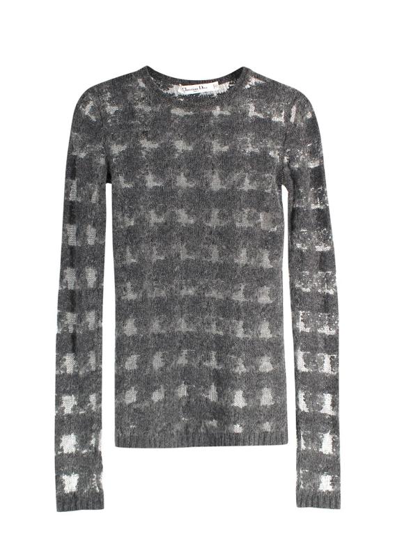 Christian Dior Cashmere/Alpaca Grey Knit Jumper