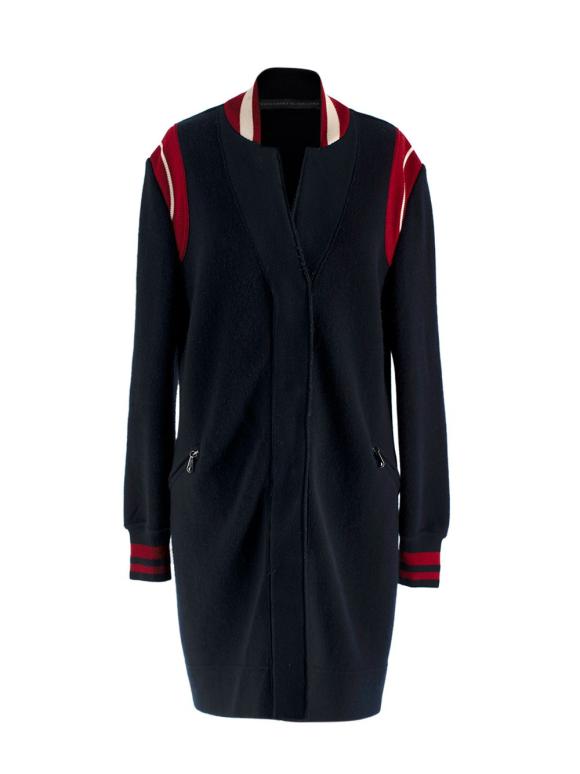 Ermanno Scervino Navy and Red Longline Jacket