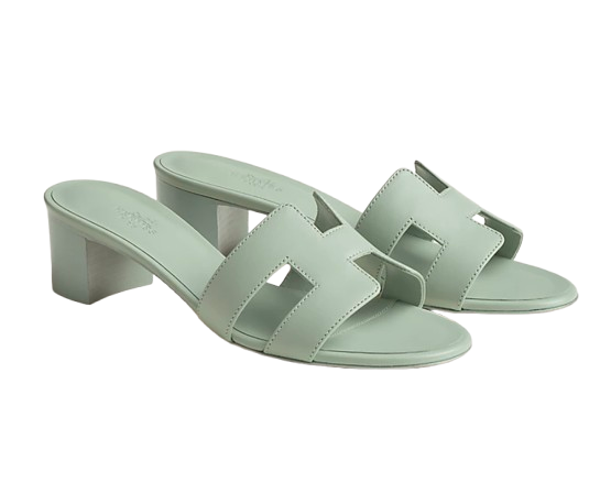 Hermes Light Green Oasis Sandals