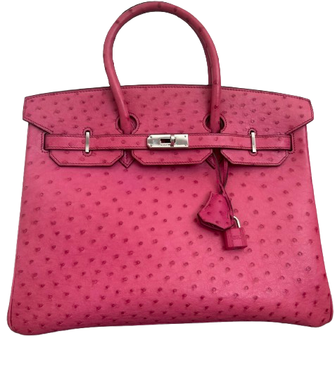 Hermes Rare Fuschia Pink Ostrich Birkin 35