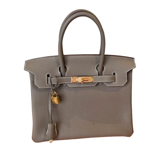 Hermes Etoupe Togo Birkin 30 With Receipt