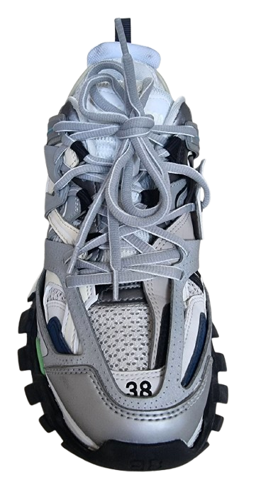 Balenciaga Grey Track Nylon/Mesh Trainers