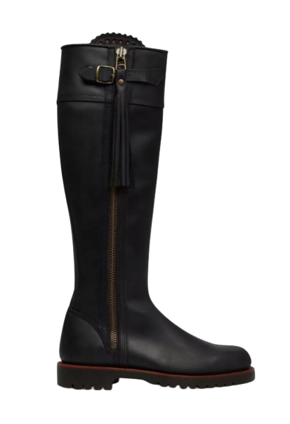 Penelope Chilvers Black Leather Tassel Boots