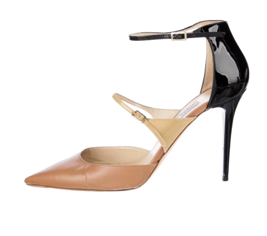 Jimmy Choo Tri ColourAnkle Strap Pumps