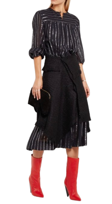 Isabel Marant Red Leather Lexing Boots