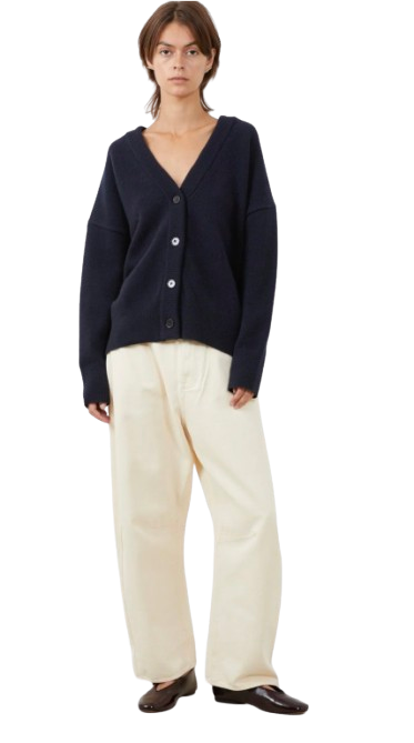 Christian Wijnants Kenata Navy Knit Cardigan