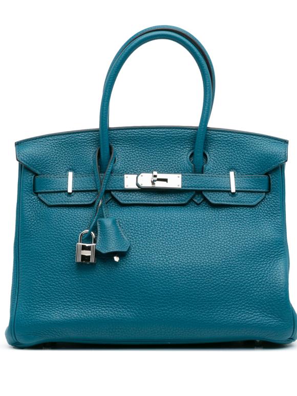 Hermes Cobalt Togo Birkin Retourne 30