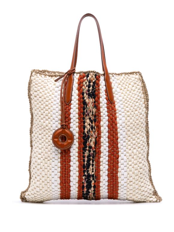 Loro Piana Crochet Wool and Silk Blossom Tote