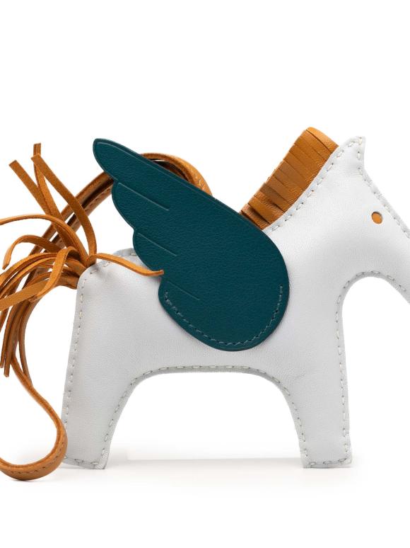 Hermes Milo Lambskin and Swift GriGri Rodeo Pegasus Bag Charm