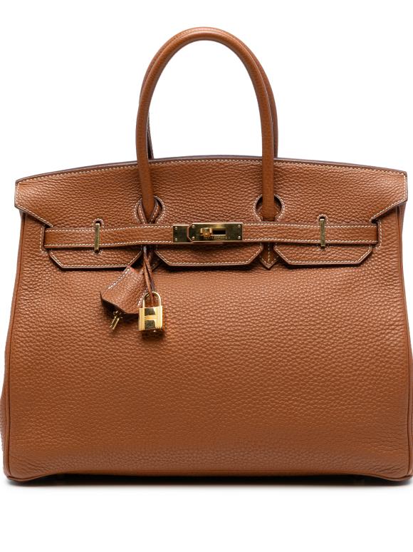 Hermes Gold Togo Birkin Retourne 35