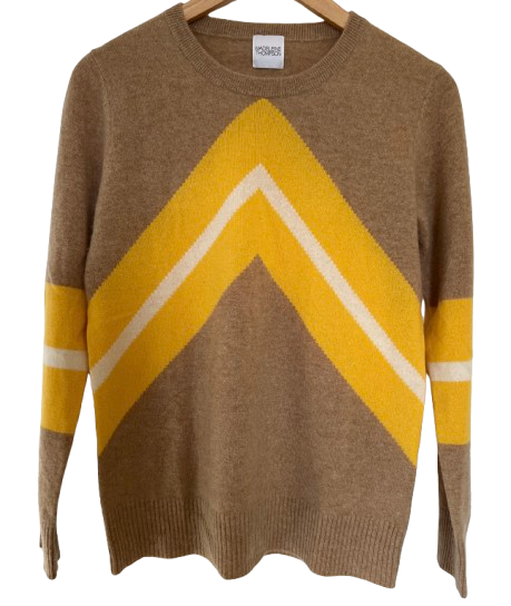 Madeline Thompson Chevron Cashmere Jumper