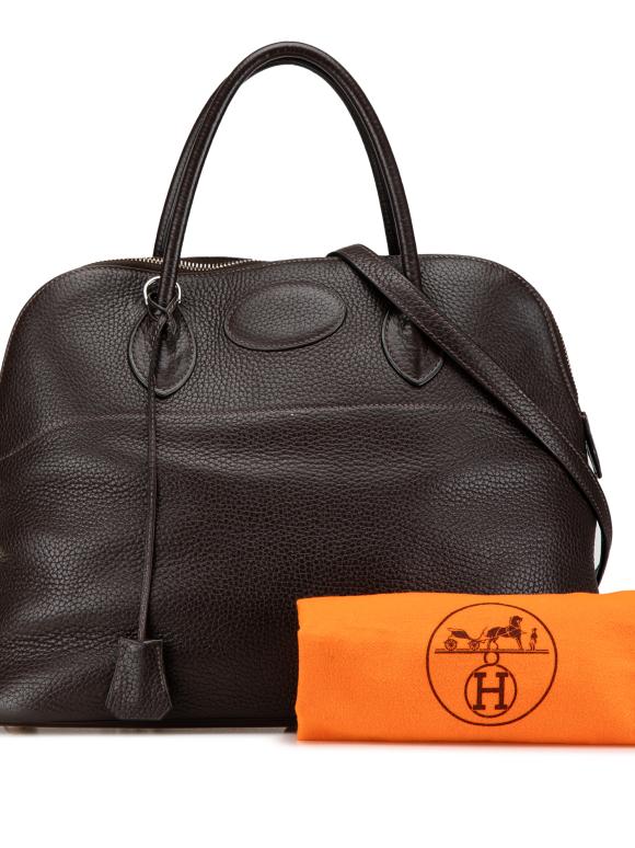 Hermes Brown Clemence Bolide 35