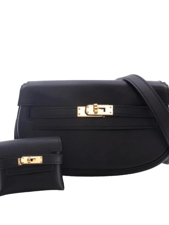 Hermes Black Swift Kelly Moove