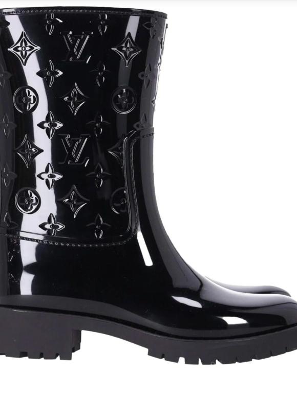 Louis Vuitton Black Drop Flat Boots