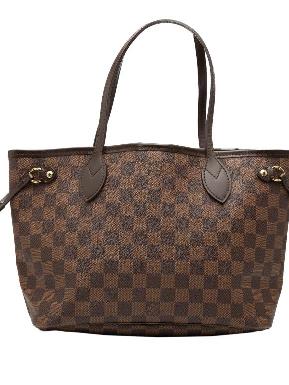 Louis Vuitton Coated Canvas Damier Ebene Neverfull PM