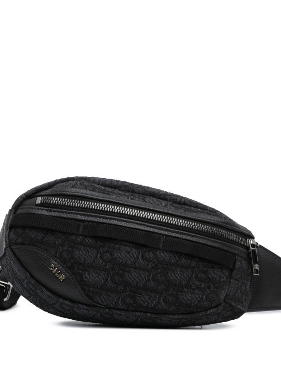 Dior Black Oblique Scarab Sling