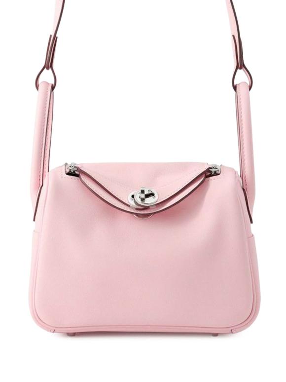 Hermes Rose Sakura Mini Swift Lindy 20