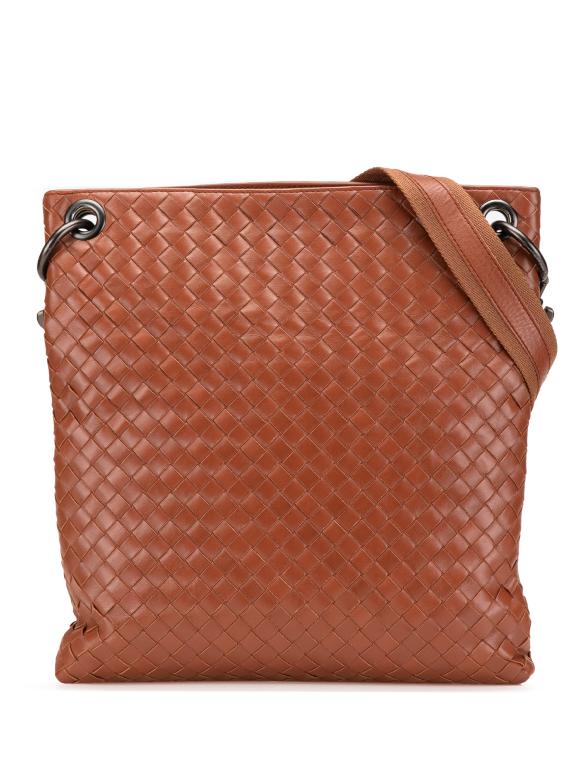 Bottega Veneta Leather Intrecciato Crossbody