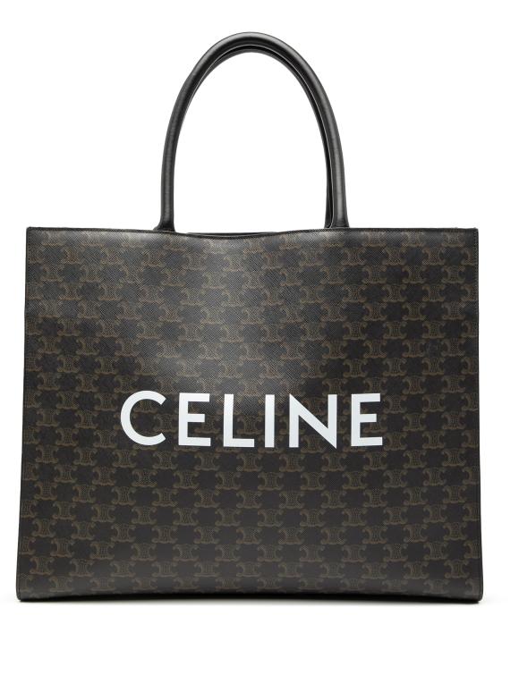 Celine  Coated Canvas Medium Cabas Horizontal Tote