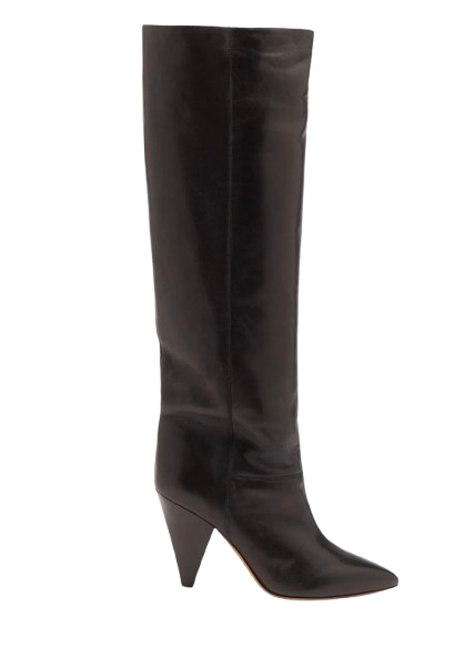Isabel Marant Black Leather Lybill Leather Boots