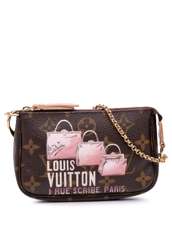 Louis Vuitton Coated Canvas Monogram Affiche Mini Pochette Accessoires