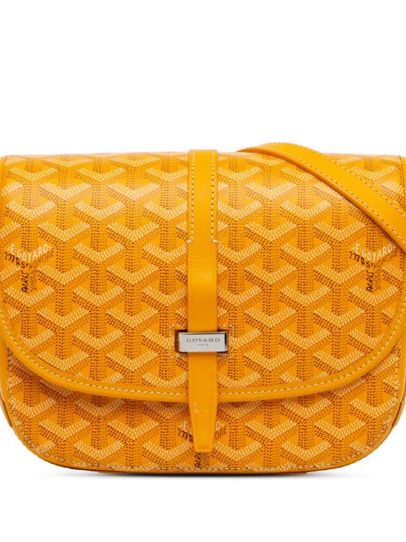 Goyard Yellow Goyardine Belvedere PM