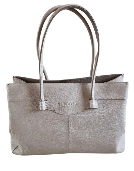Tod's Pebbled Calf Leather Mocassino Bag