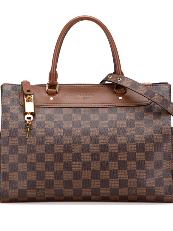 Louis Vuitton Coated Canvas Damier Ebene Greenwich PM