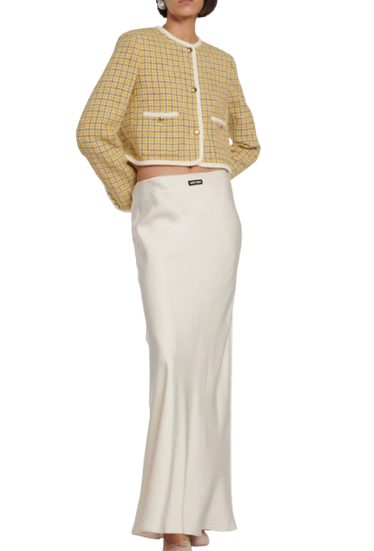 Miu Miu Mustard Tweed Jacket