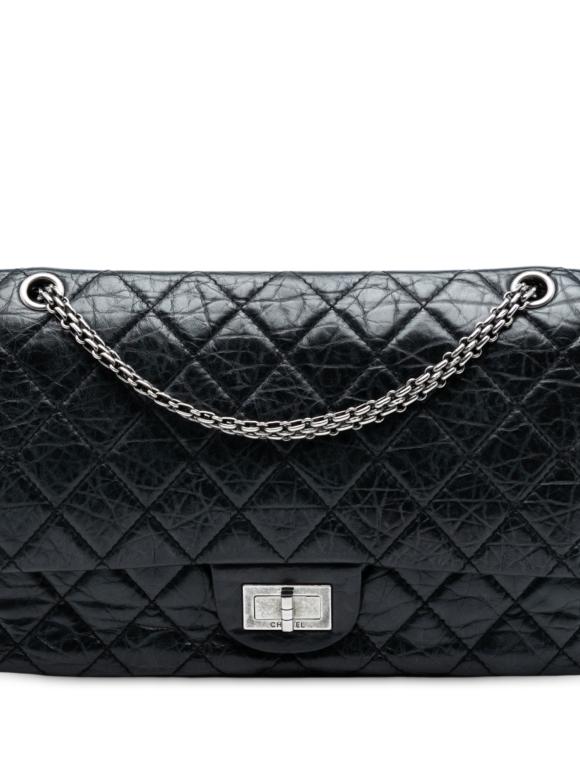Chanel Black Reissue 2.55 Aged Calfskin Double Flap 227