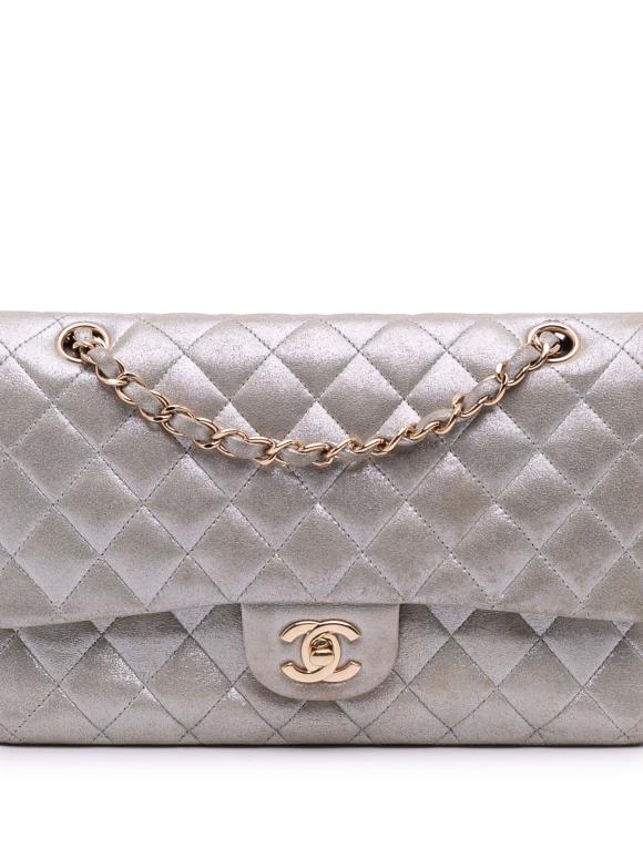 Chanel Medium Classic Iridescent Lambskin Double Flap