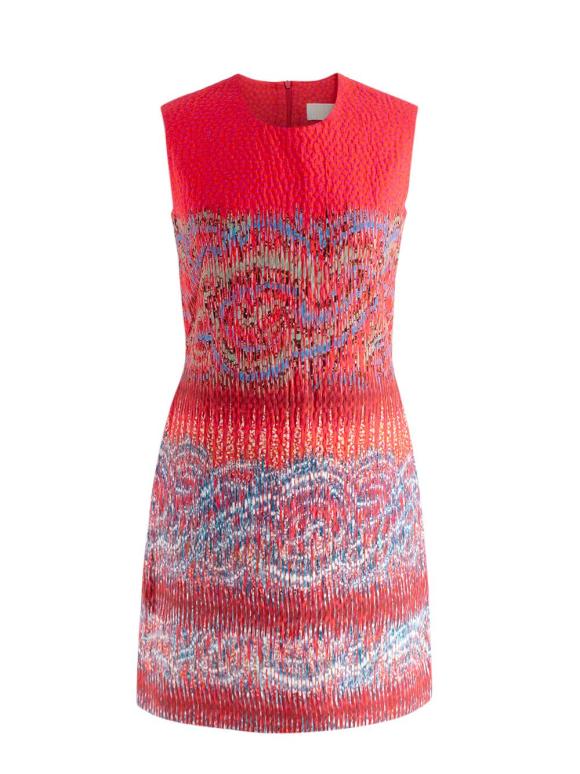 Peter Pilotto Textured Jacquard Sleeveless Mini Dress