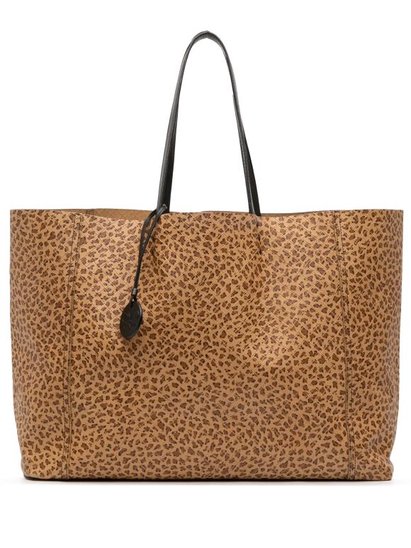 Bottega Veneta Animal Printed Nappa Intrecciomirage Butterfly Tote