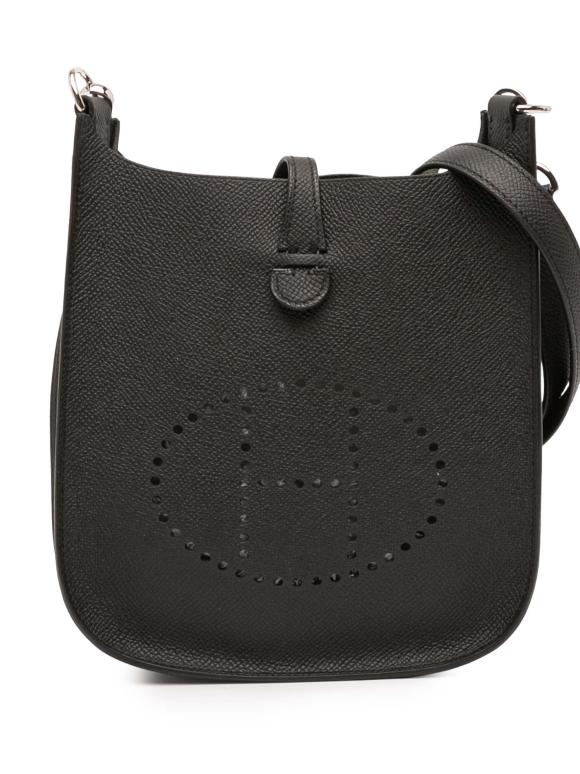 Hermes Noir Epsom Evelyne 16 Sellier