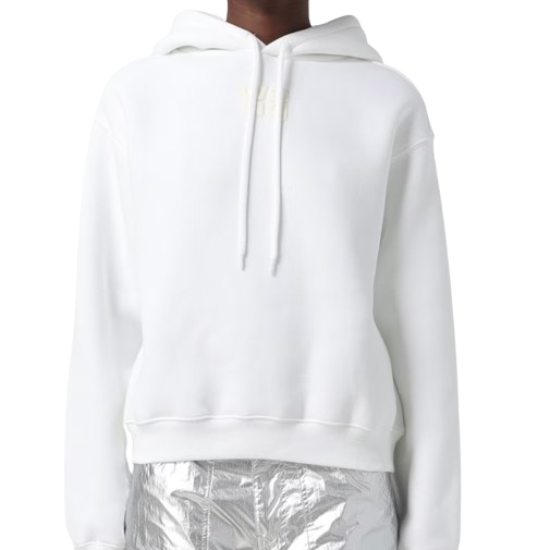 Alexander Wang White Hooded Sweatshirt