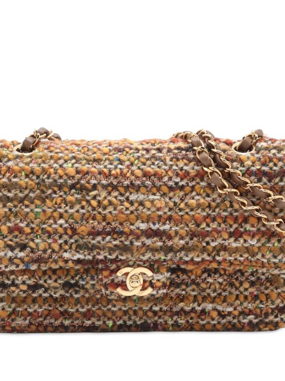 Chanel Multi Medium Classic Tweed Double Flap