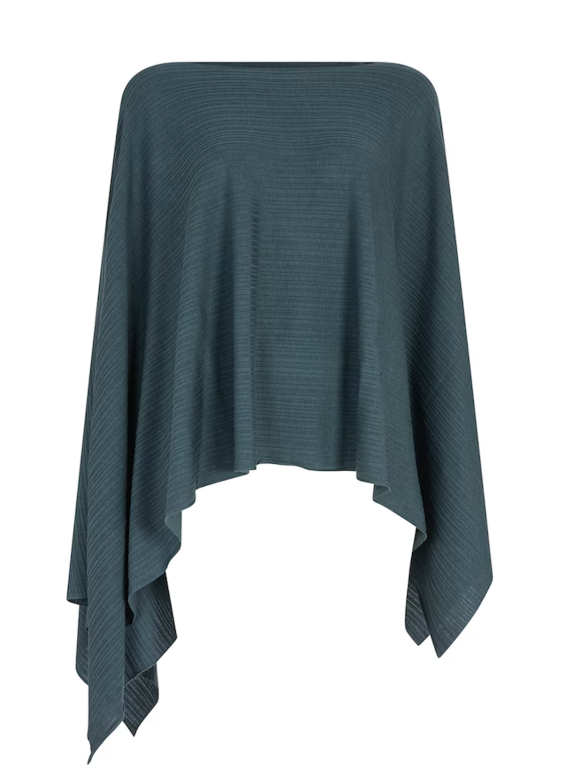 Agnona Plissé Cropped Poncho