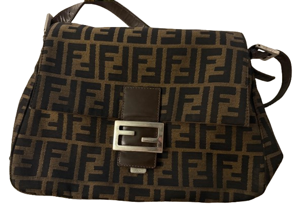 Fendi Zucca Mamma Baguette Shoulder Bag
