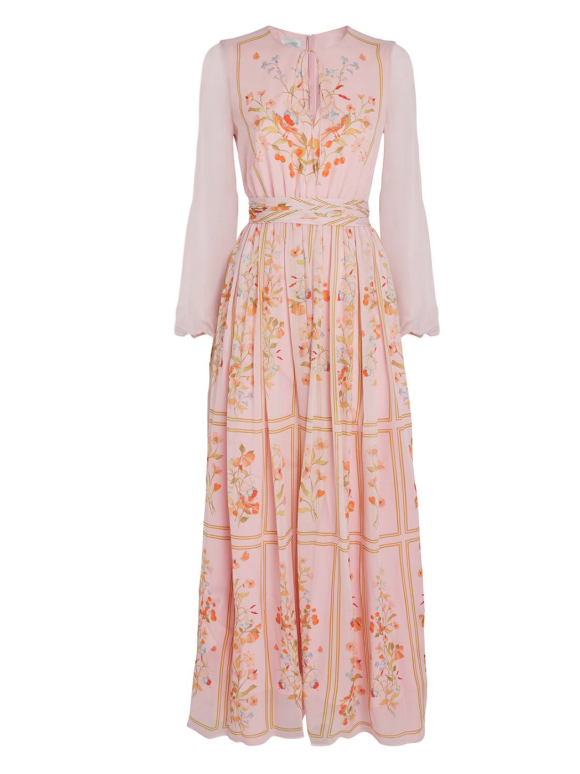 Giambattista Valli Silk Floral Maxi Dress