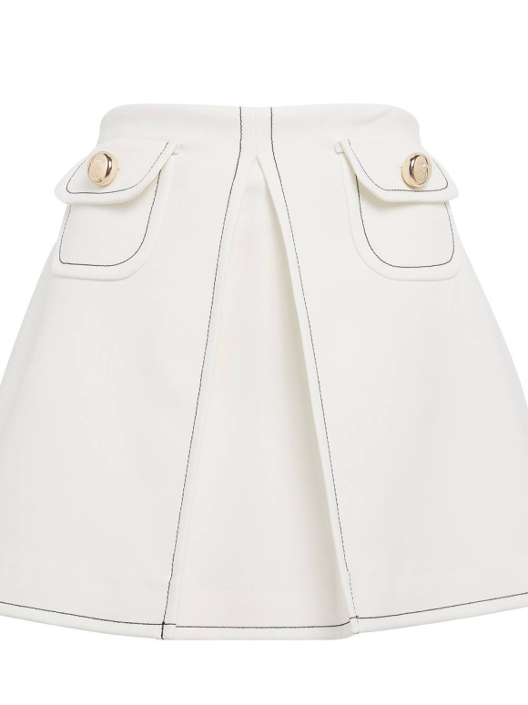 Sandro Box Pleated Mini Skirt